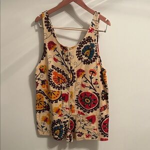 Floral Sleeveless romper